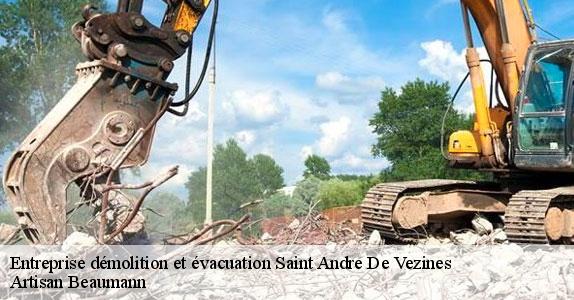Entreprise démolition et évacuation  saint-andre-de-vezines-12720 Artisan Beaumann