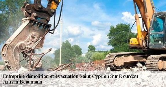 Entreprise démolition et évacuation  saint-cyprien-sur-dourdou-12320 Artisan Beaumann