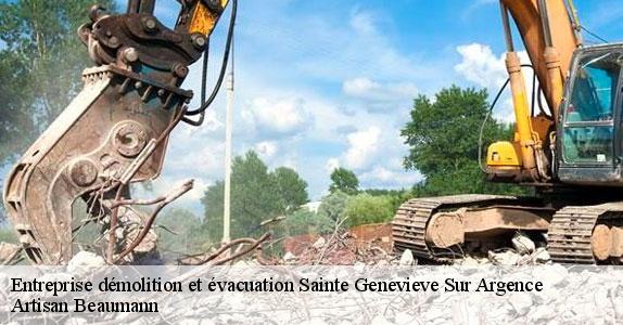 Entreprise démolition et évacuation  sainte-genevieve-sur-argence-12420 Artisan Beaumann