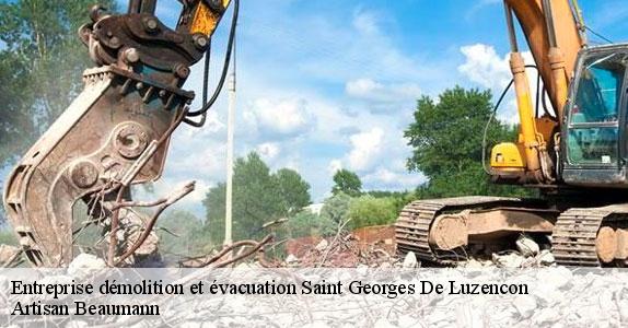 Entreprise démolition et évacuation  saint-georges-de-luzencon-12100 Artisan Beaumann