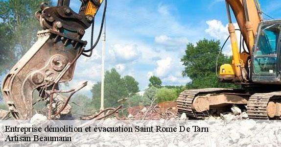 Entreprise démolition et évacuation  saint-rome-de-tarn-12490 Artisan Beaumann